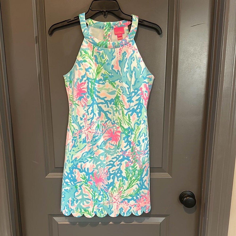 Lilly Pulitzer Pink and Blue Floral Dress
